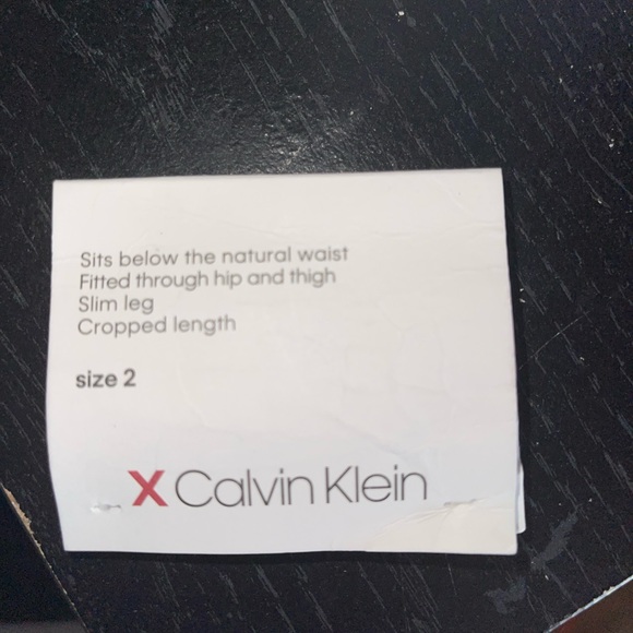 Calvin Klein Cropped Slim Suit Dress Pants - Picture 7 of 9
